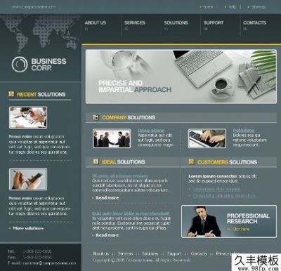 市場會(huì)計(jì)部門網(wǎng)頁模板精選 免費(fèi)PSD、HTML與Flash資源一站式獲取